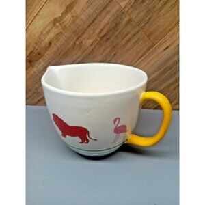 4 Cup Batter Bowl DII for the Home Tiger Lion Flamingo Elephant Decor 4-1/2" T